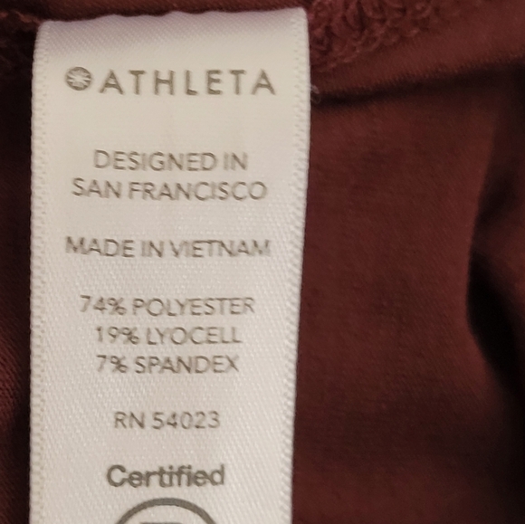 Athleta Women's Maroon Essence Relaxed High Low Tank Small - Picture 6 of 7